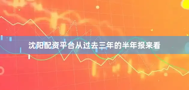沈阳配资平台从过去三年的半年报来看